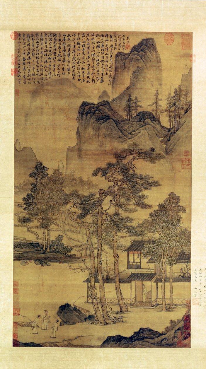 Scenes of Hermits "Long Days in the Quiet Mountainsdani af Yin Tang
