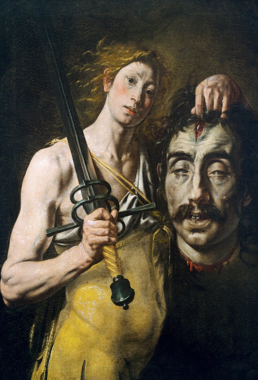 David med Goliats hoved af Tanzio da Varallo