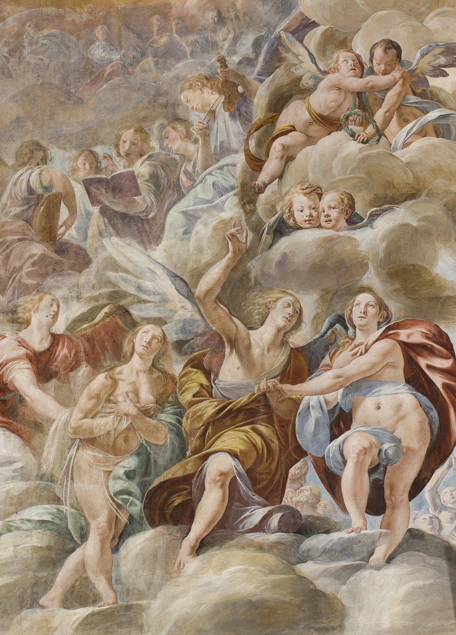 Musiker engle og hellige sjæle, 1629 af Tanzio da Varallo
