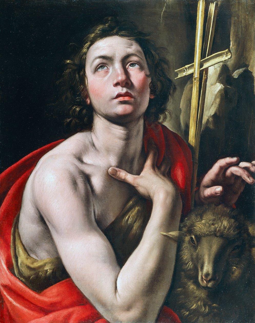 Johannes Døberen, af Tanzio da Varallo (født 1575-1580, død 1632-1633), olie på lærred af Tanzio da Varallo