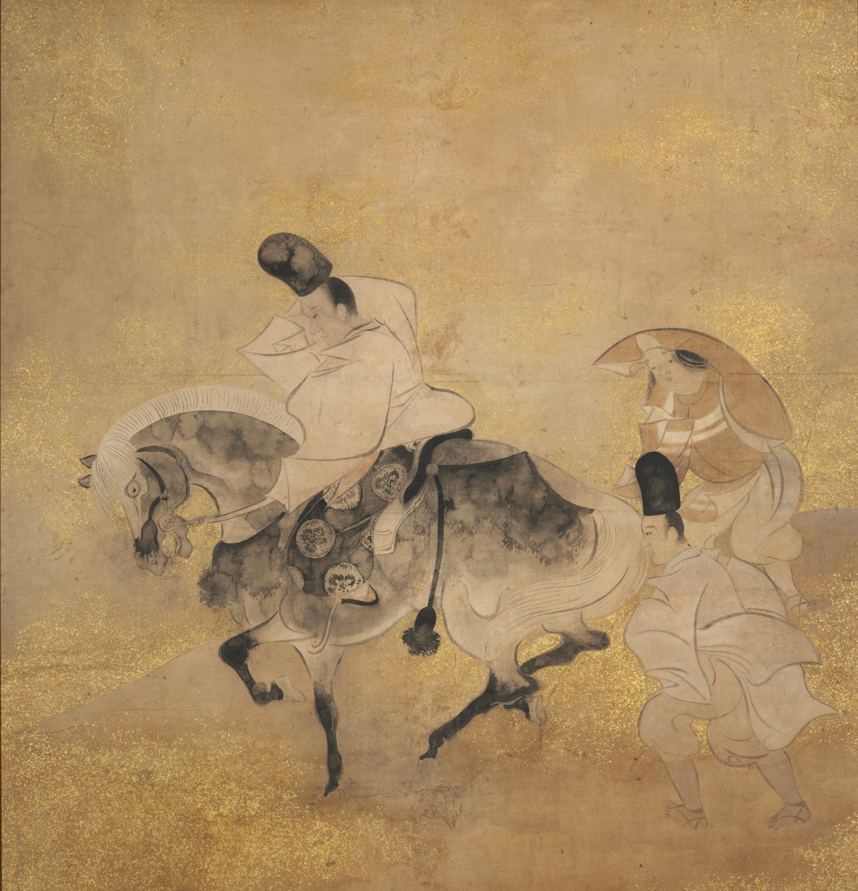 Kryds ved Sano No Watari, ca. 1600-1 af Tawaraya Sotatsu