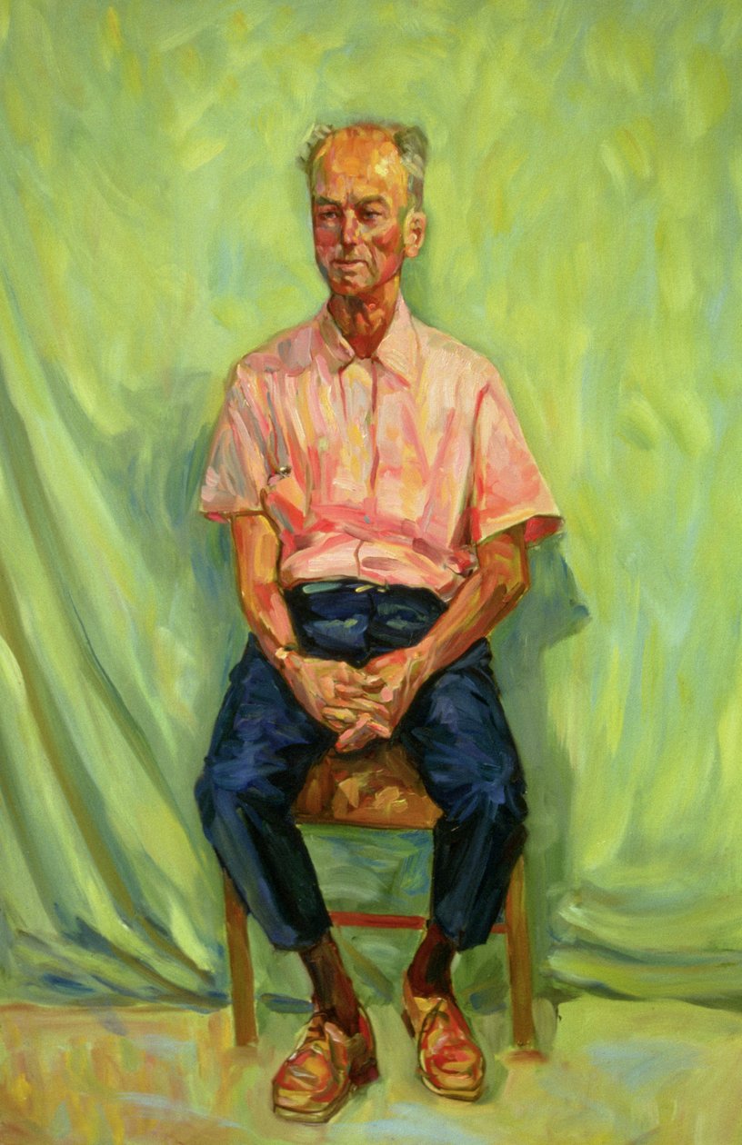 Portræt af en gammel mand, 1987 af Ted Blackall