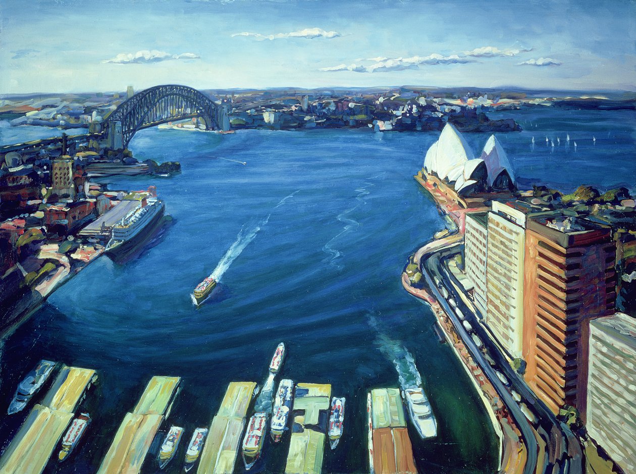 Sydney Harbour, PM, 1995 af Ted Blackall