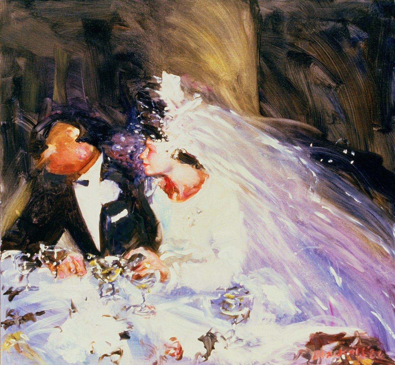 Brudeparret, 1983 af Ted Blackall