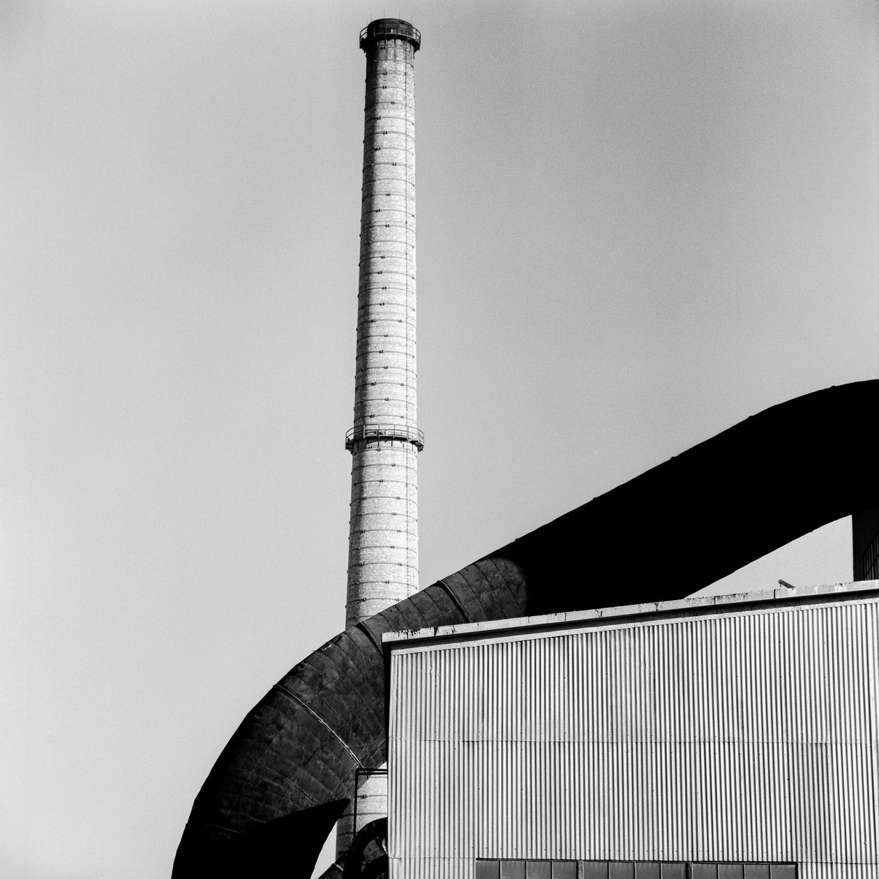 Skorsten eller skorsten på Phelps Dodge Smelter Douglas Arizona af Ted Spiegel