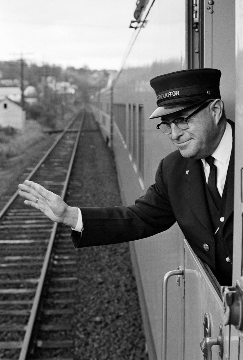 Kermit Brown er konduktør på Union Pacific Astro Dome-toget mellem Portland og... af Ted Spiegel