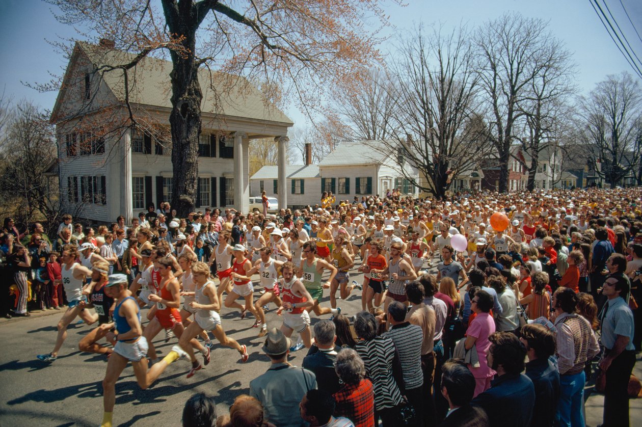 Den 77. udgave af Boston Marathon begynder her. af Ted Spiegel