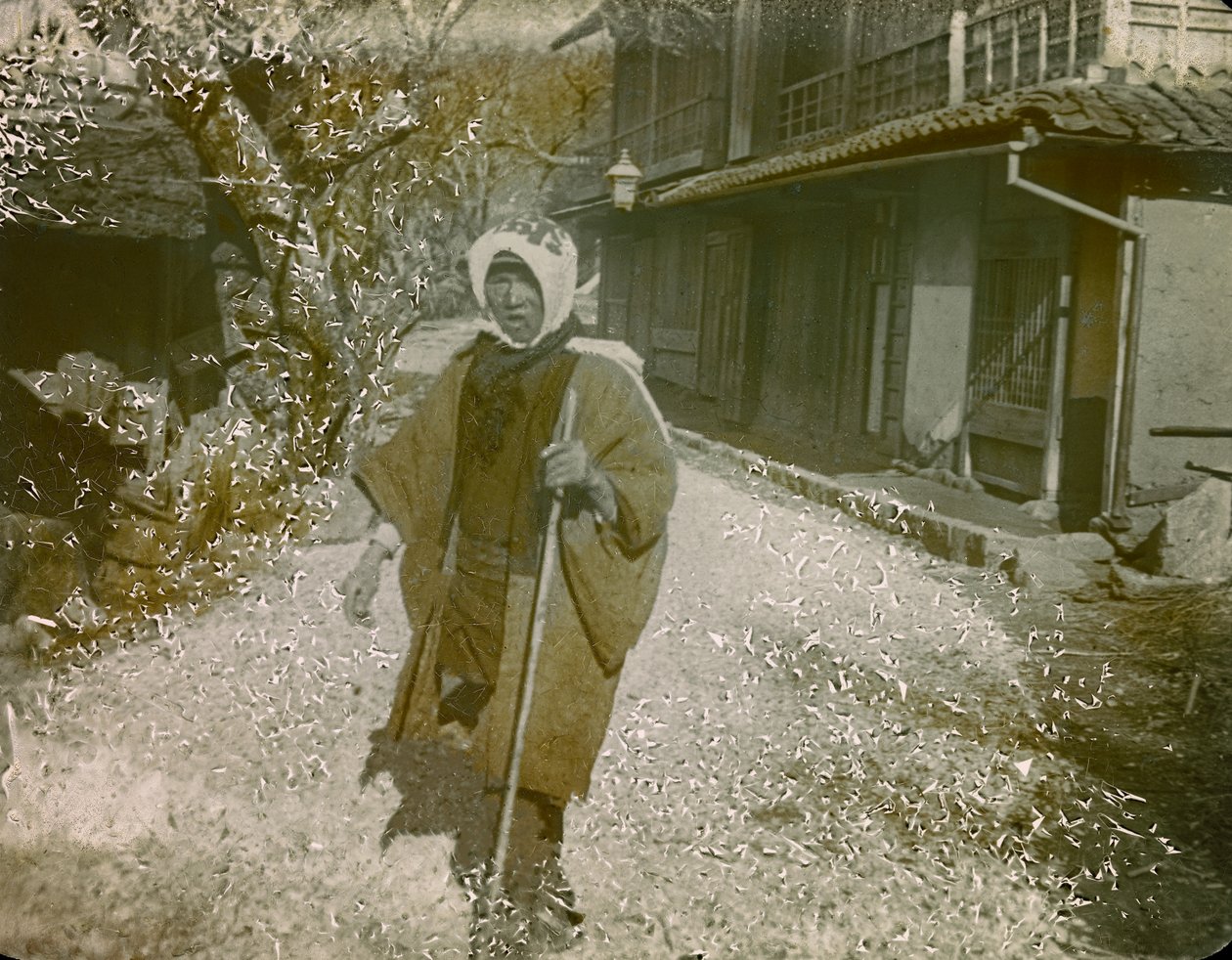 Portræt af en japansk mand ca. 1900 - 1915 (fotografi) af Teijiro Takagi