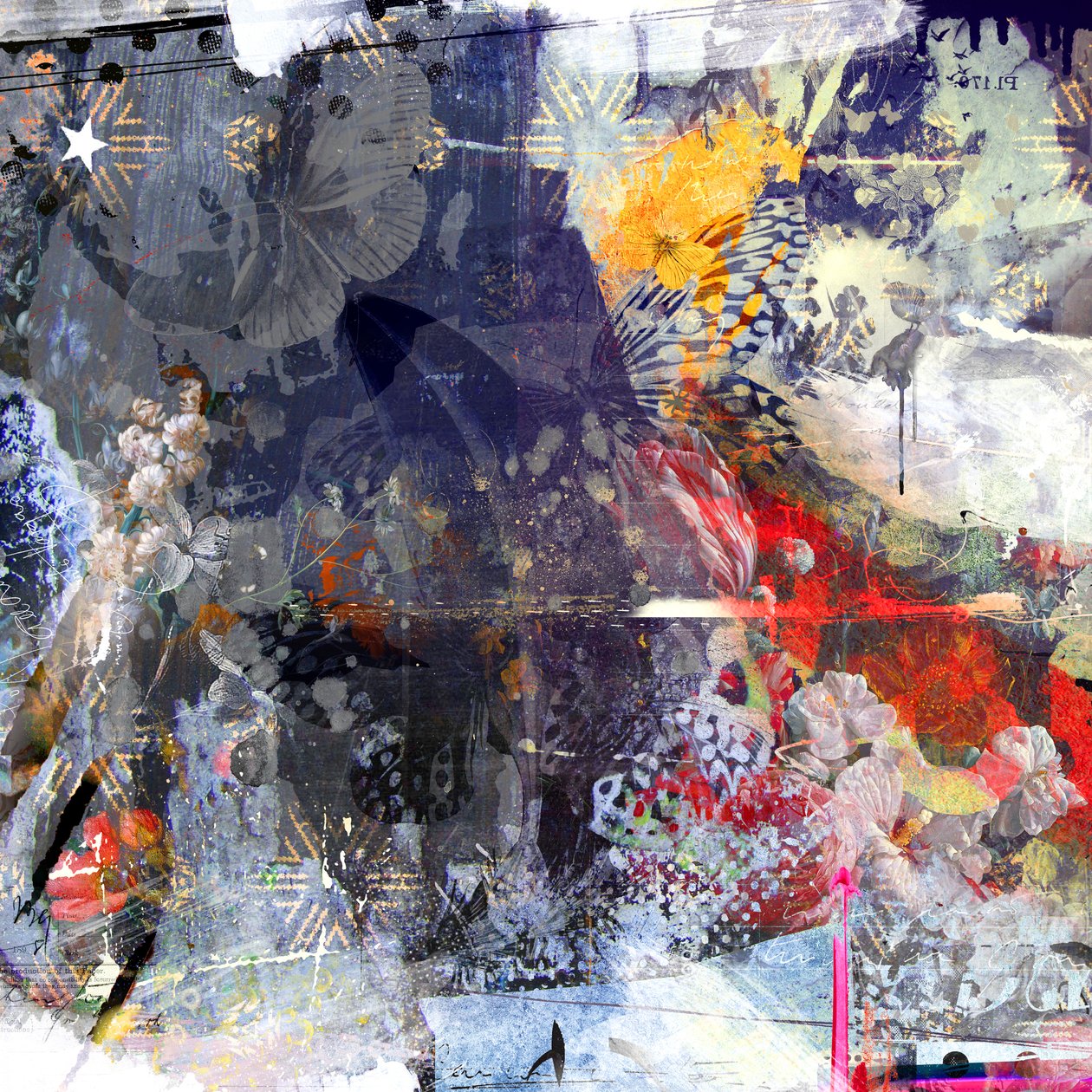 Fall from grace, 2015 (blandet medier på lærred) af Teis Albers