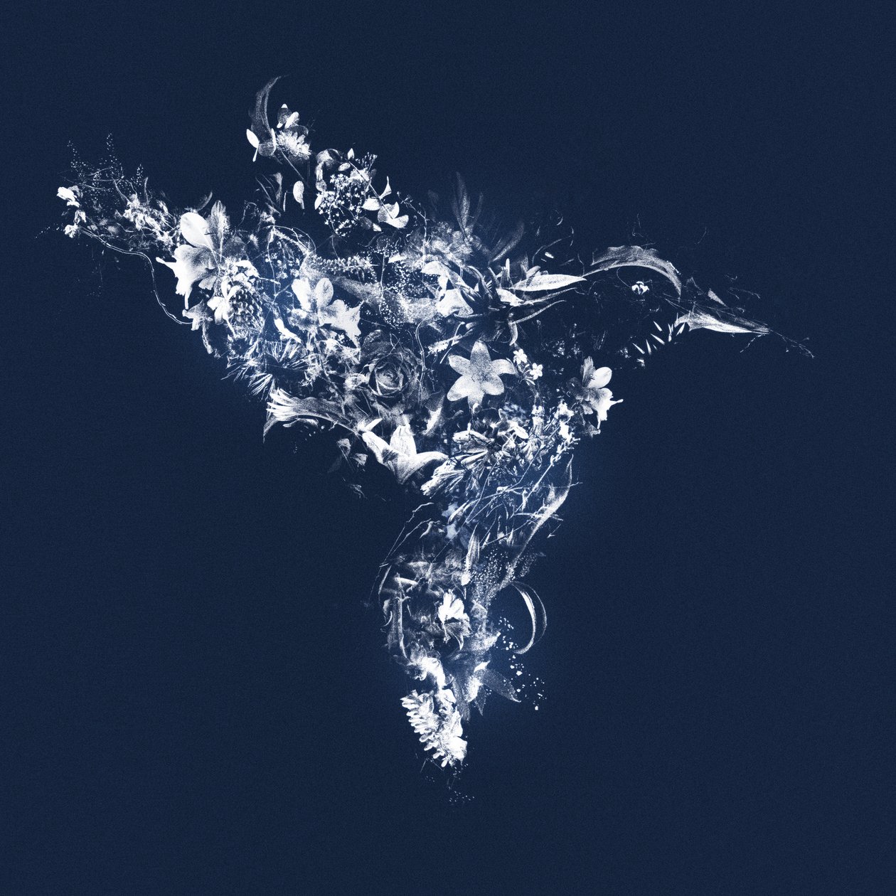 Floralbird, 2019 (blandet medier på lærred) af Teis Albers