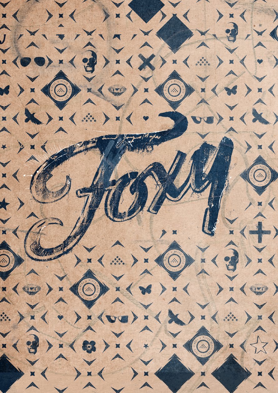 Foxy, 2016 (Collage på lærred) af Teis Albers