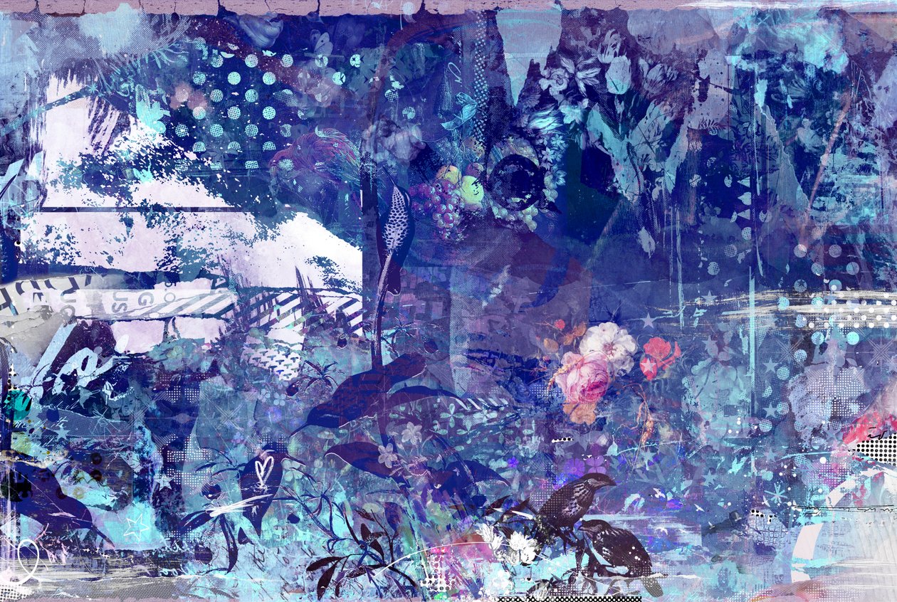 Get Royal, 2015 (Collage på lærred) af Teis Albers