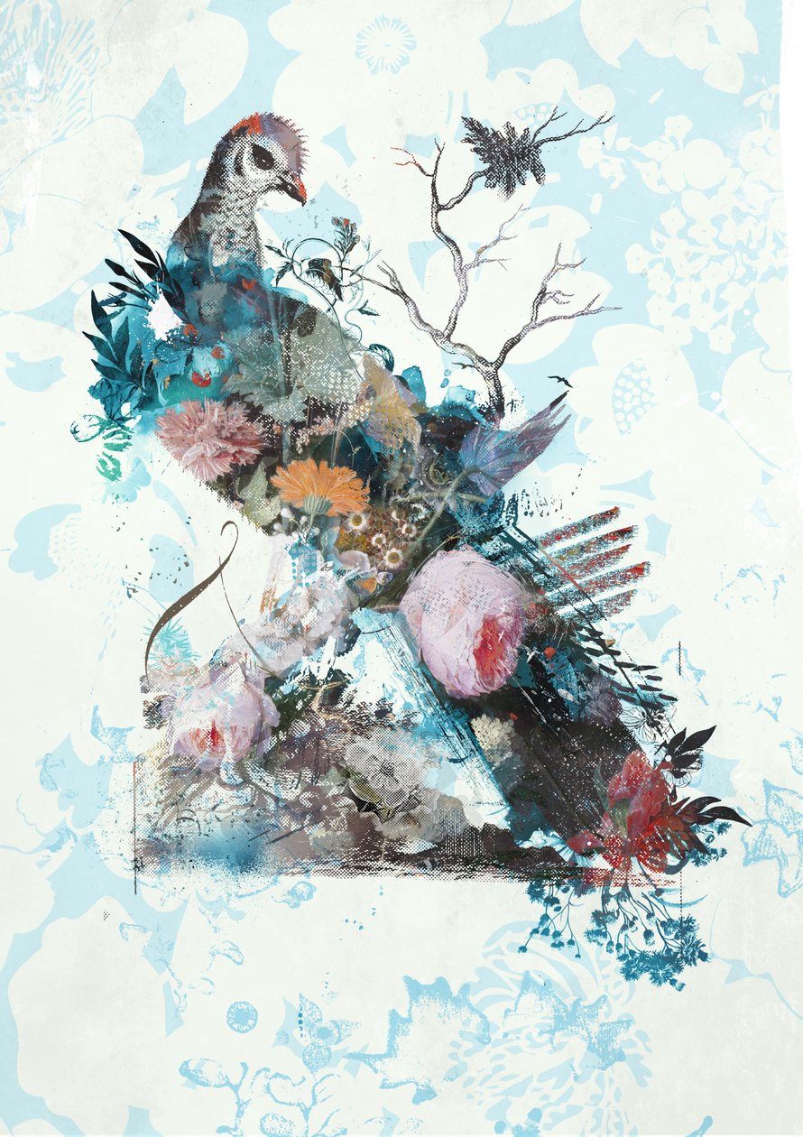 Wildness Rework, 2018 (blandet medier på lærred) af Teis Albers