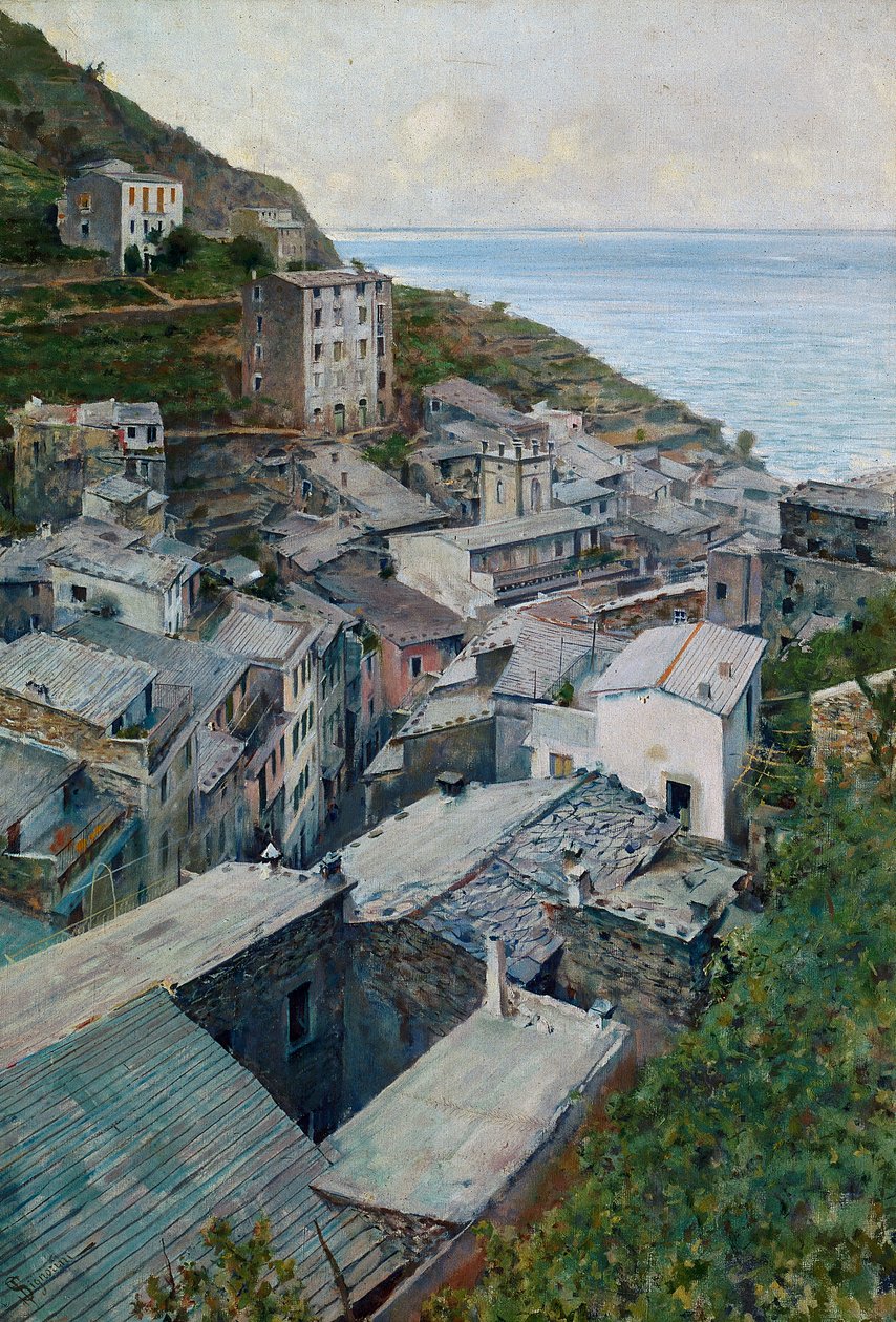 Tage i Riomaggiore af Telemaco Signorini