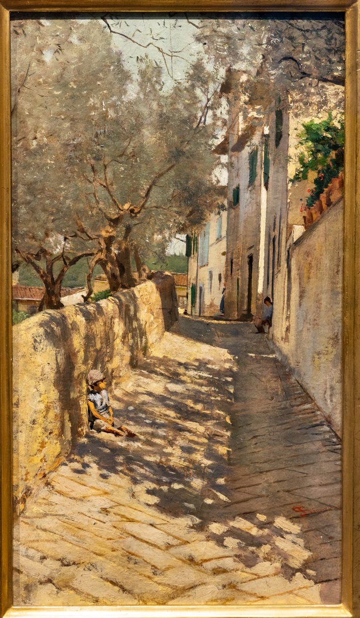 Alley til Capponcina af Telemaco Signorini