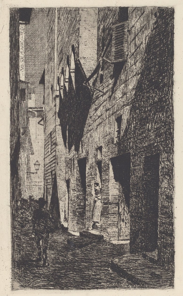 Dante da Castigliones hus [Huset af Dante da Castiglione] af Telemaco Signorini