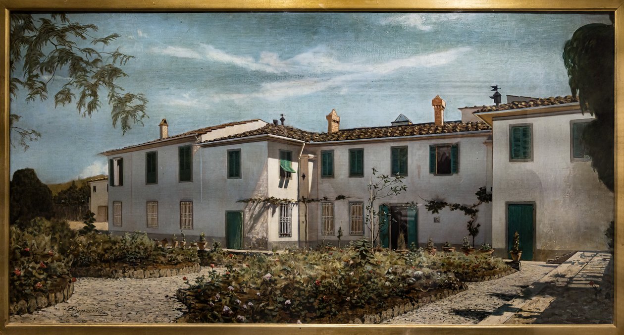Toscana villa af Telemaco Signorini