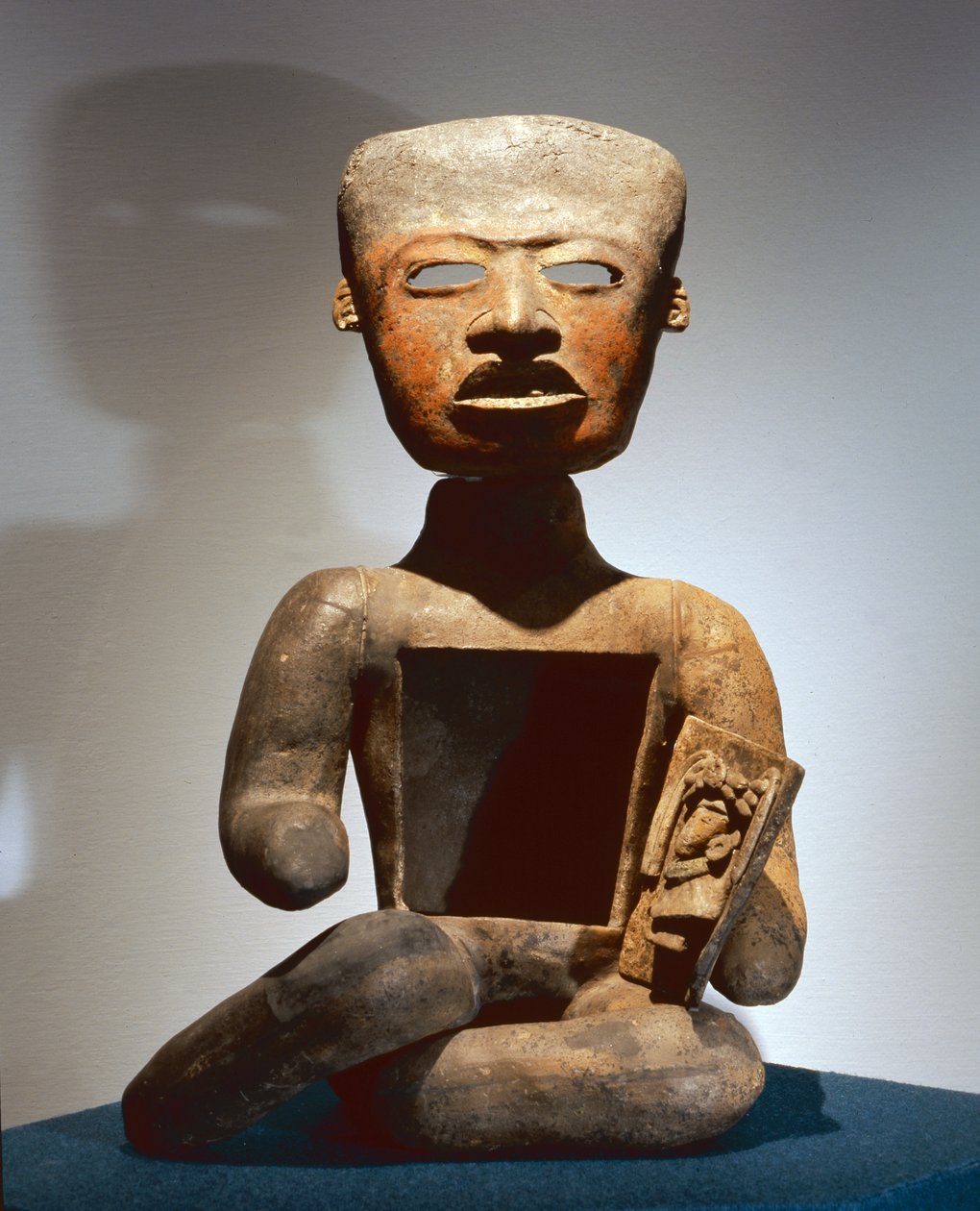Siddende figur med åben mave til at modtage tilbud (terracotta) af Teotihuacan