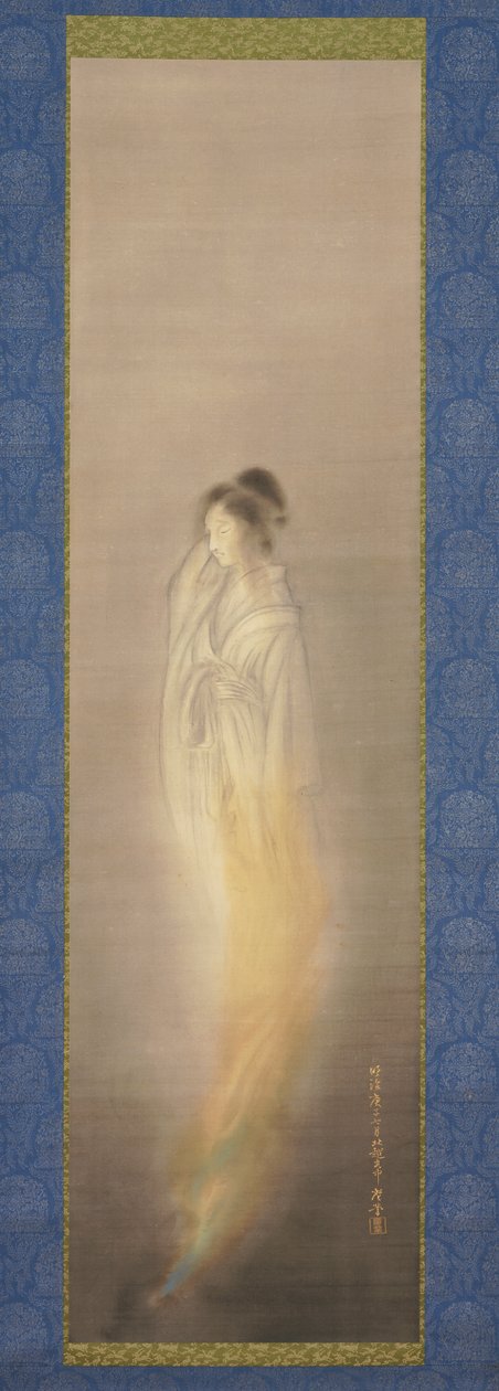 Ghost [højre af et par], juli 1900 (blæk og lys farve på silke) af Terasaki Kogyo