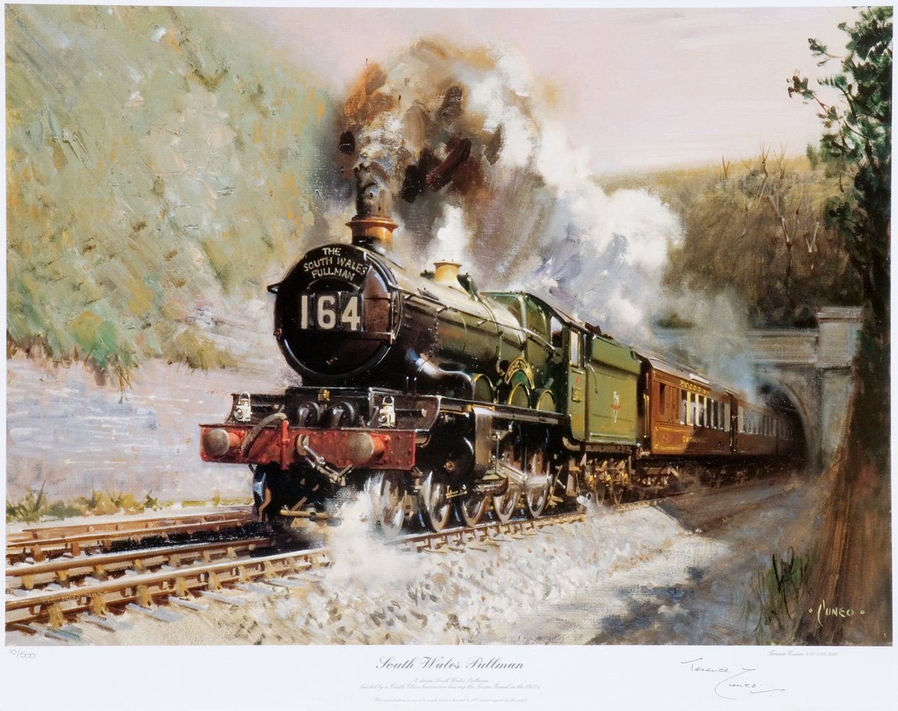 South Wales Pullman, ca. 1971 (tryk) af Terence Cuneo