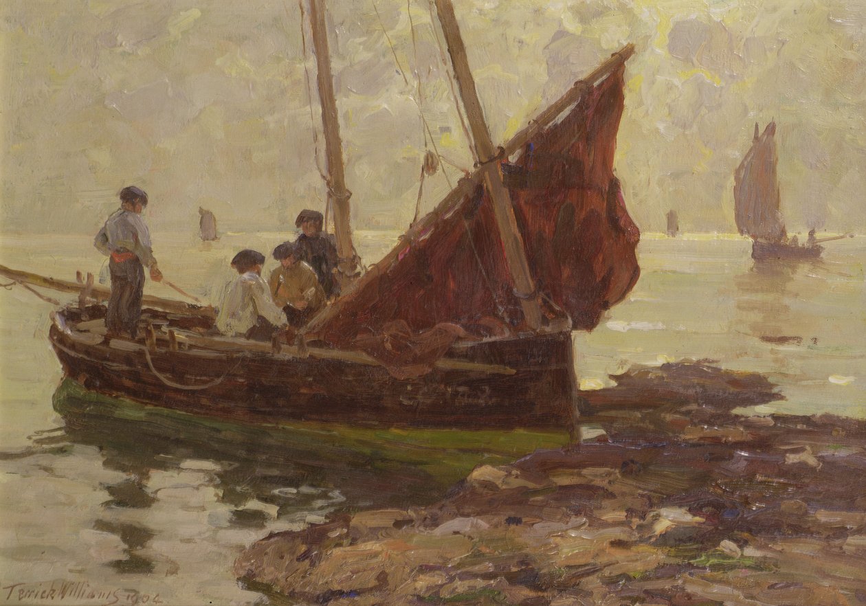 Morning on the Rocks, Concarneau af Terrick Williams