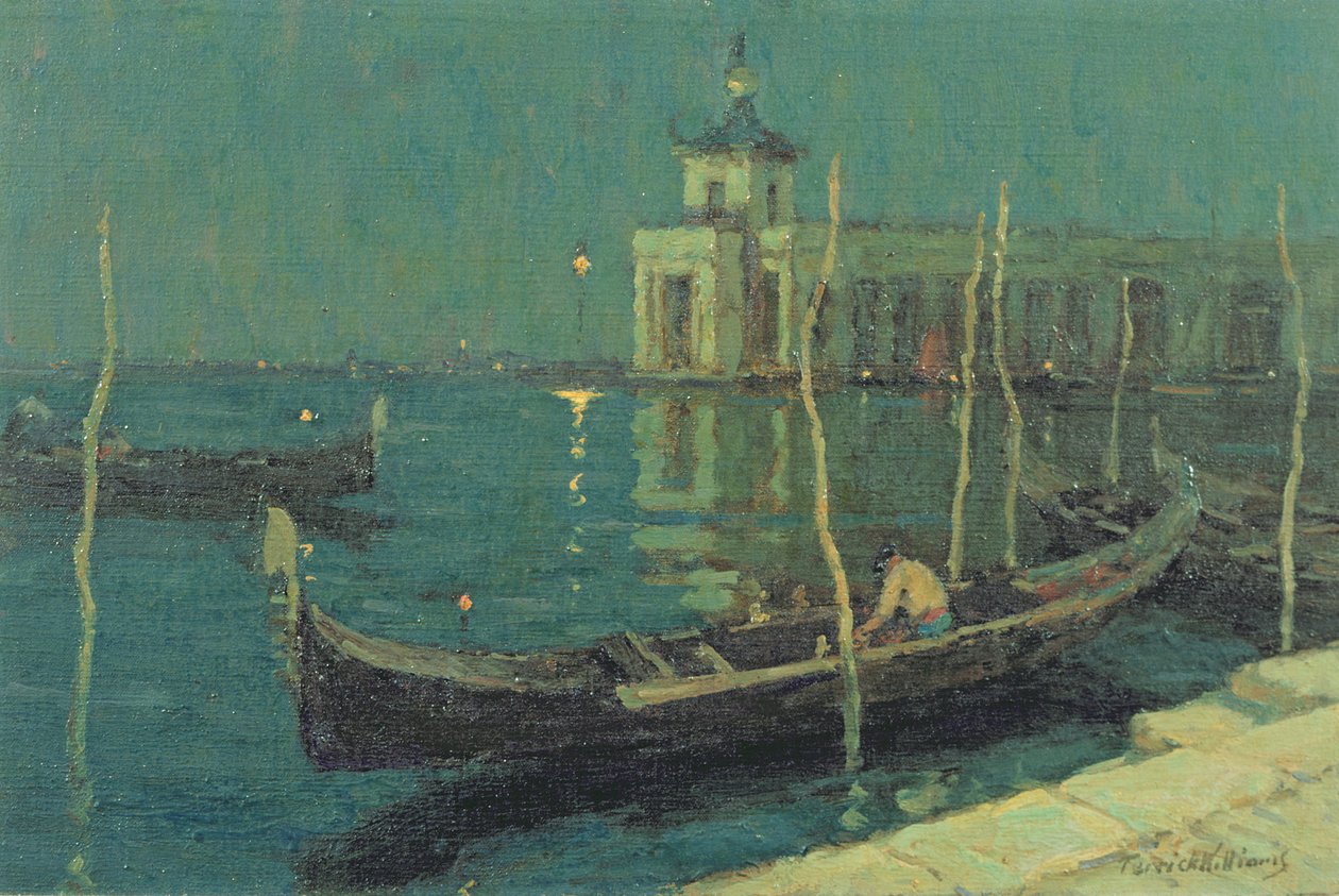 Dogana by Night, Venedig af Terrick Williams