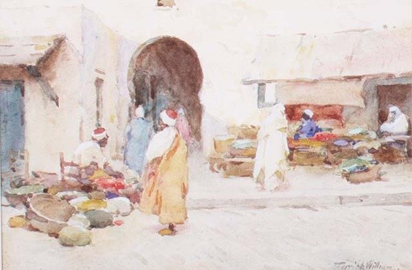 Frugtsælgere, Kairouan af Terrick Williams
