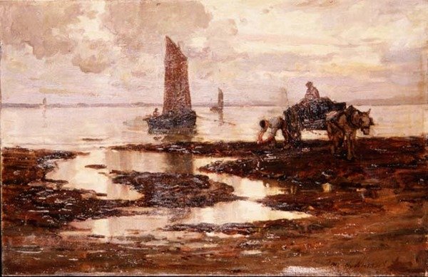 Stille aften (olie på lærred) af Terrick Williams