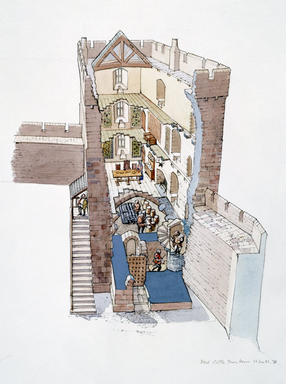 Etal Slot, c1300-tallet, c1990-2010 af Terry Ball