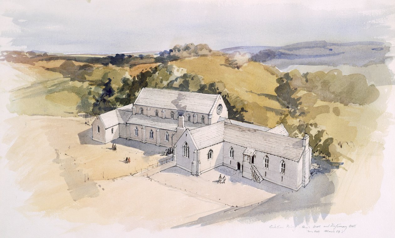 Kirkham Priory, North Yorkshire, 1989 af Terry Ball