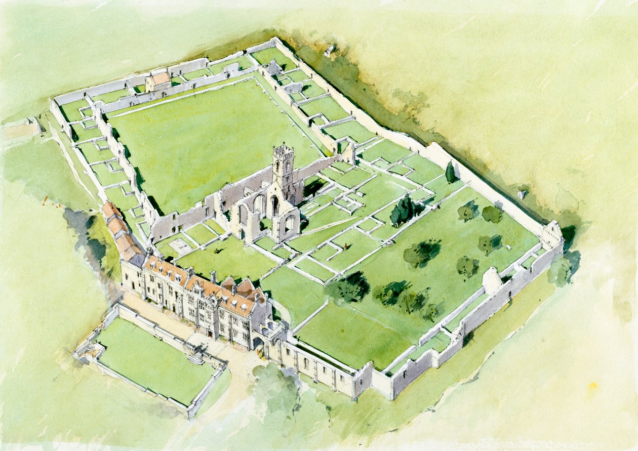 Mount Grace Priory, c1400-tallet, c1990-2010 af Terry Ball