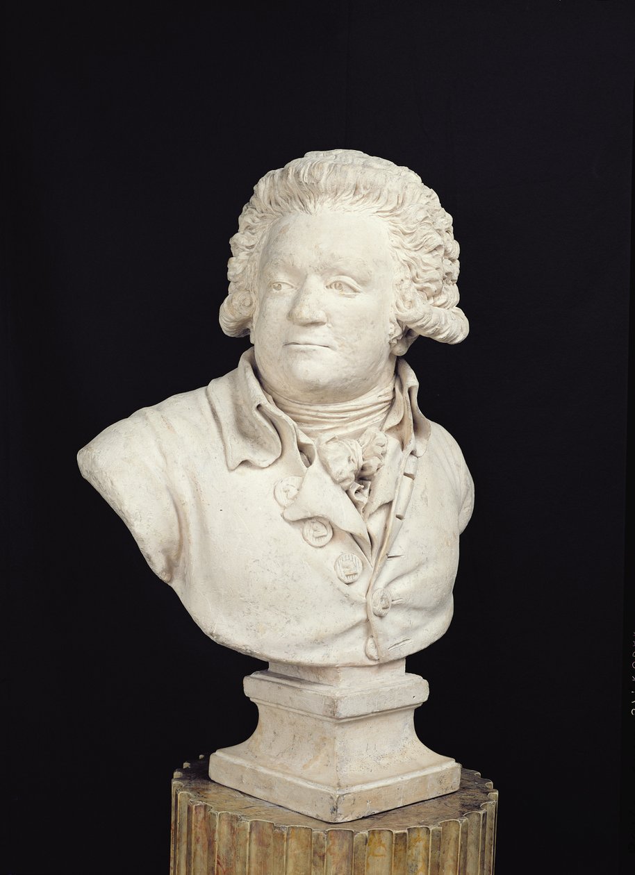 Buste af Mirabeau (1749-91) 1791 (gips) af Tessier