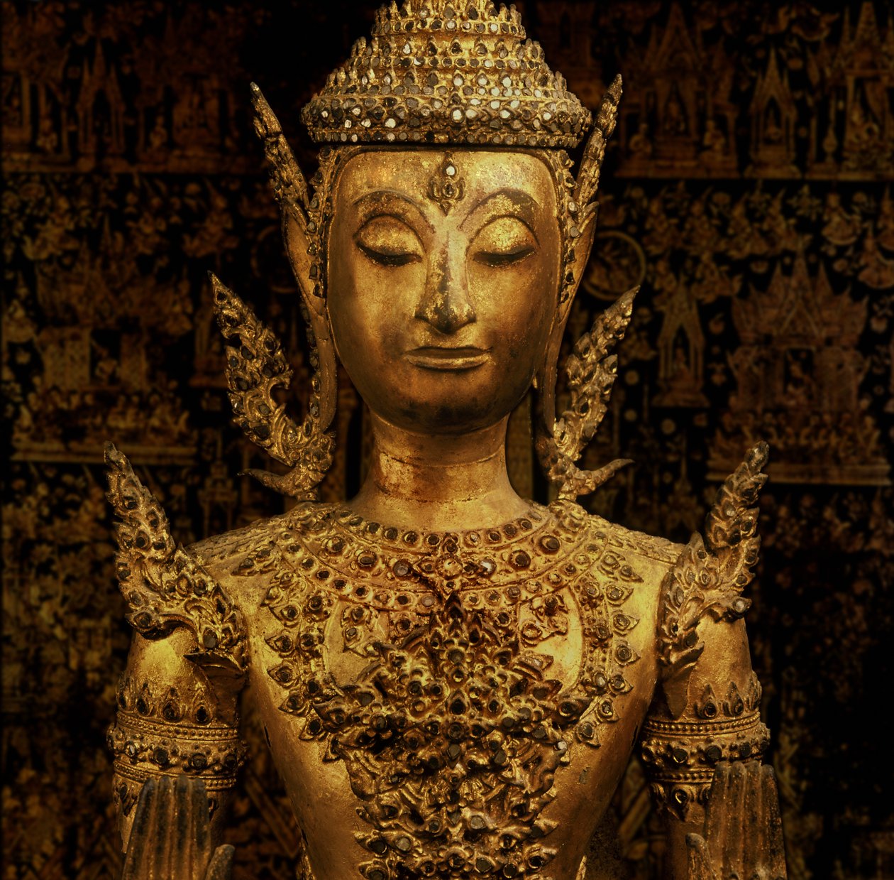 Buddha stående i Abhaya Mudra, Rattanakosin-stil, midten af ​​det 19. århundrede (bronze) af Thai School