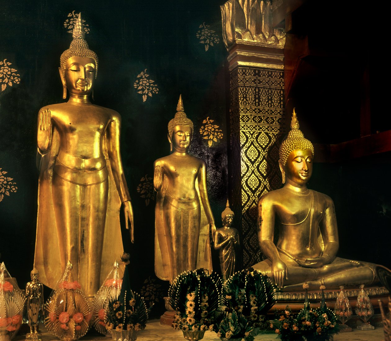Buddhaer fra Sukhothai-perioden af Thai School