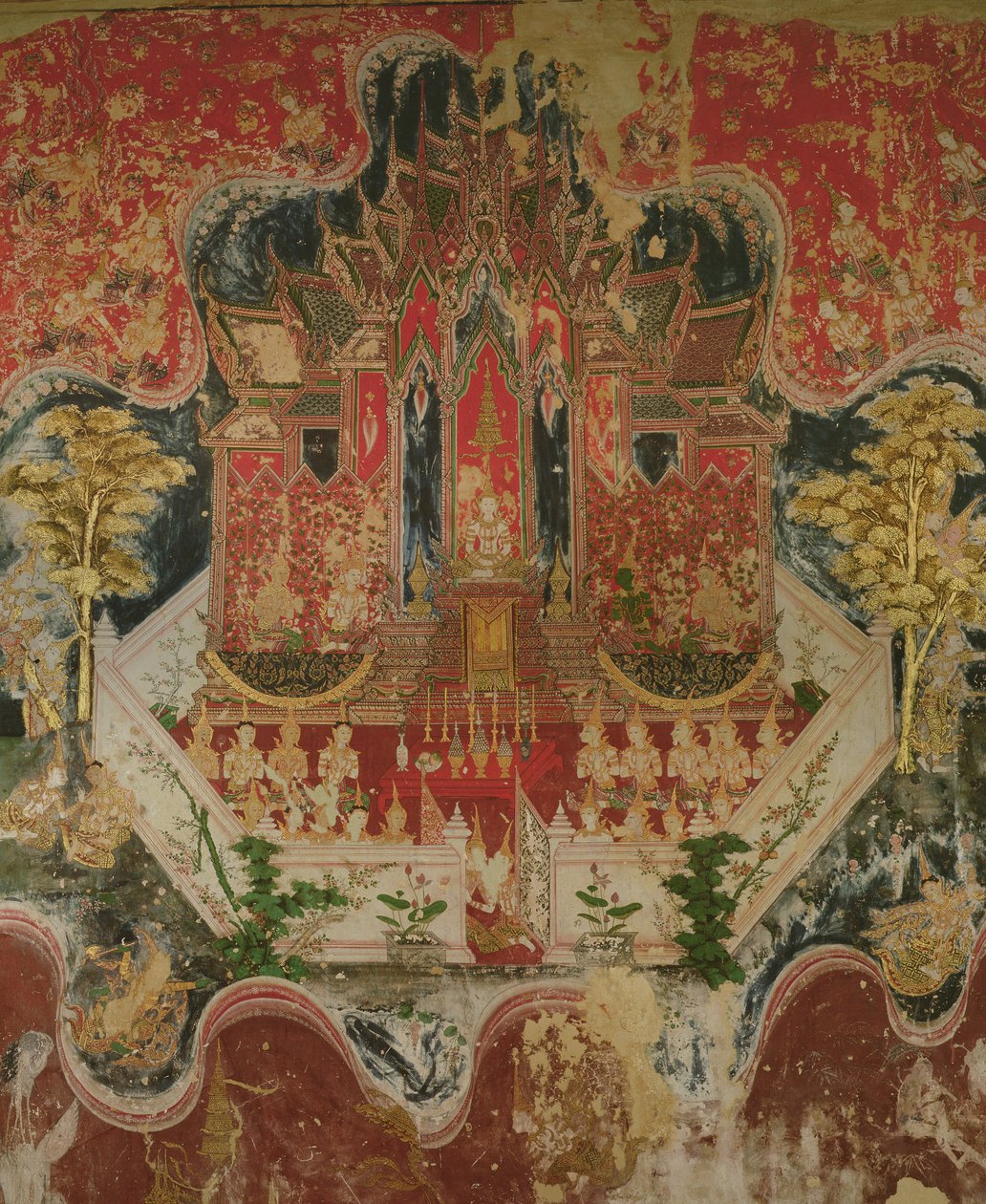 Nimi Jataka, Wat Suwannaram, Thonburi, 1831 af Thai School