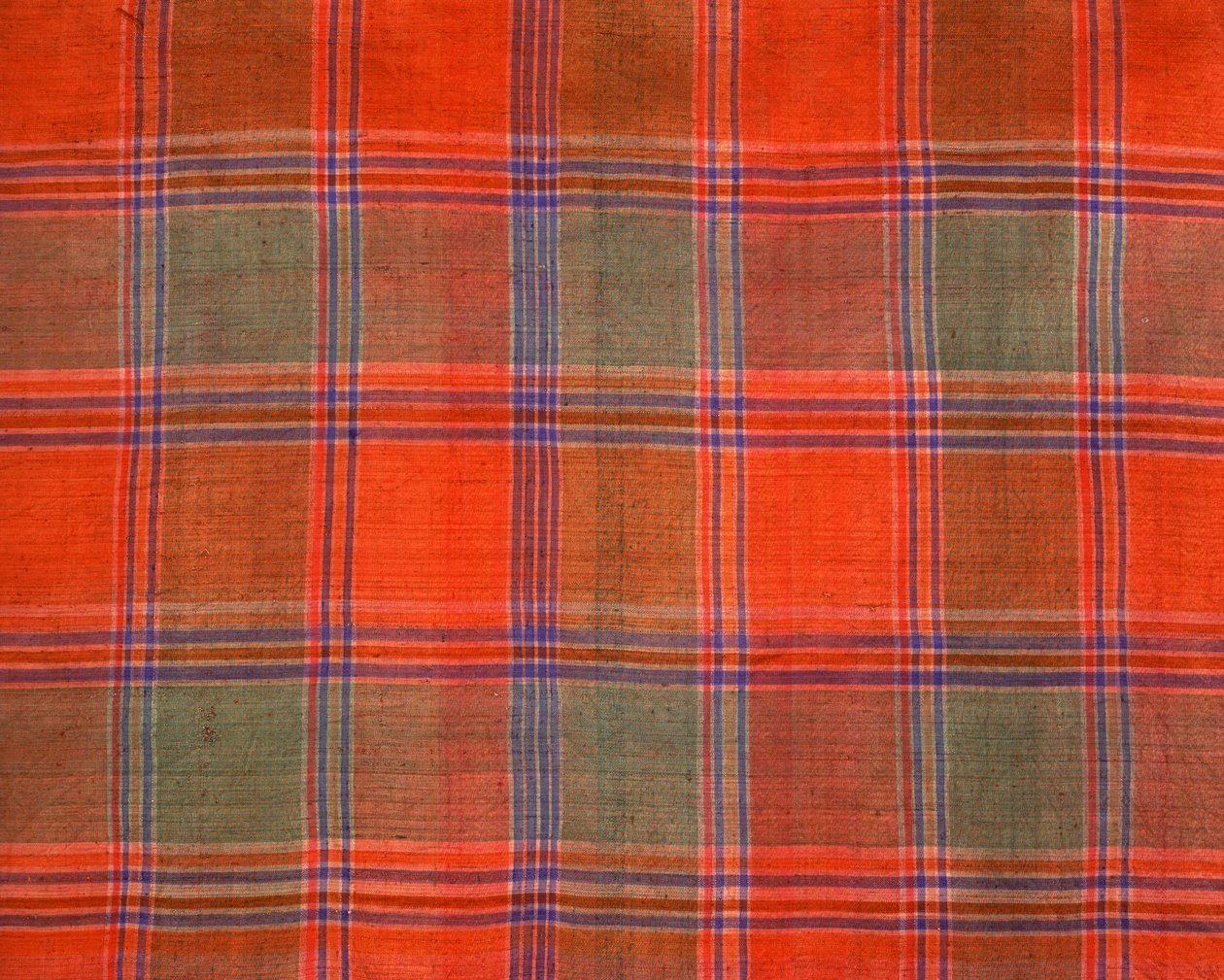Plaidmønsterstof, Surin, Thailand (tekstil) af Thai School
