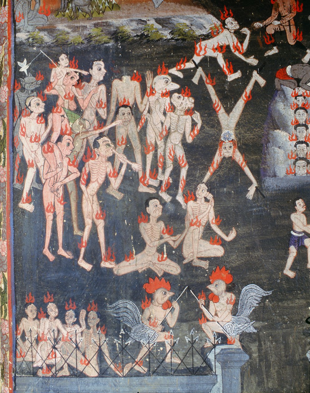 Scene af et inferno af Thai School
