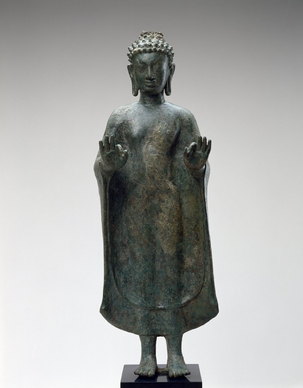 Stående Buddha, slutningen af det 8. århundrede (bronze) af Thai School