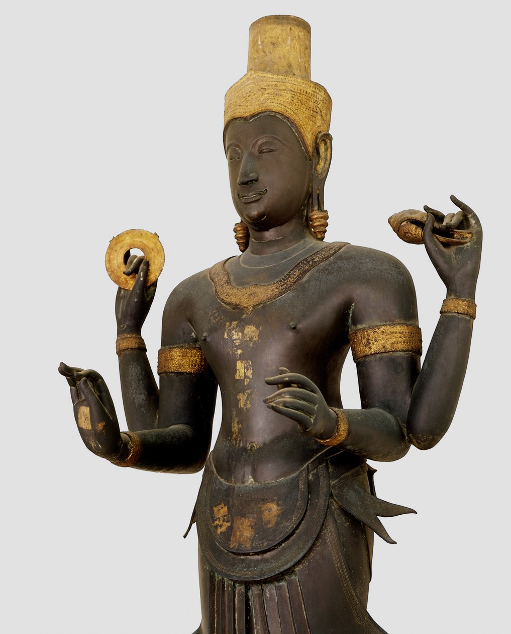 Statue af Vishnu (bronze) af Thai School