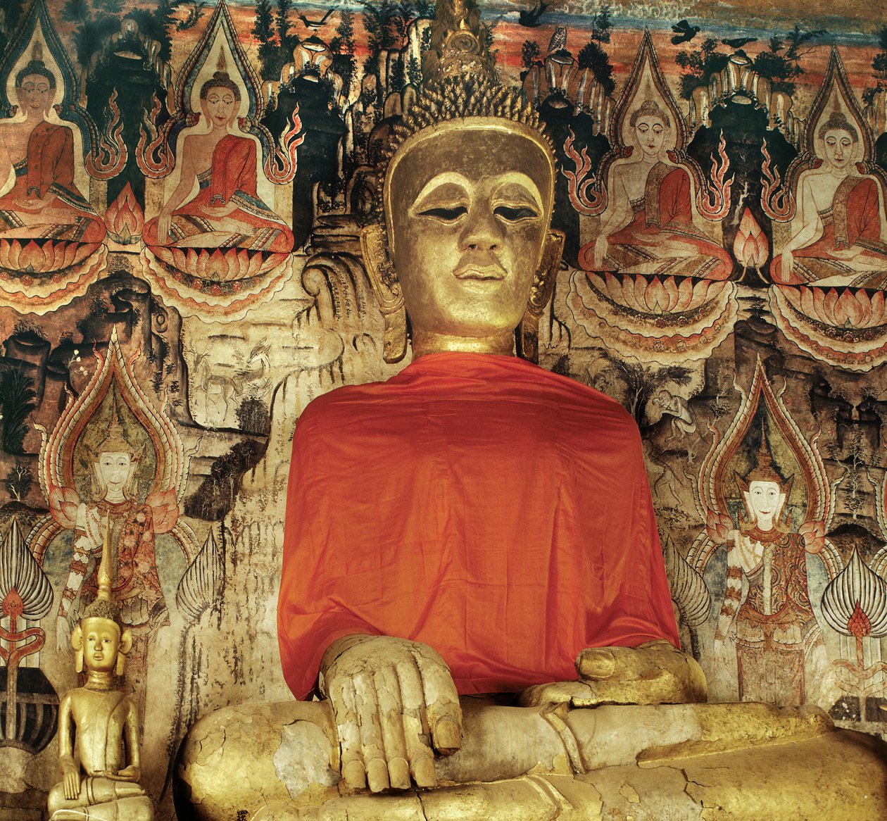 Thai Lu Buddha statue af Thai School