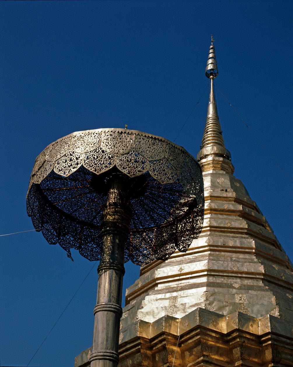 Detalje af det buddhistiske tempel af Thai Thai