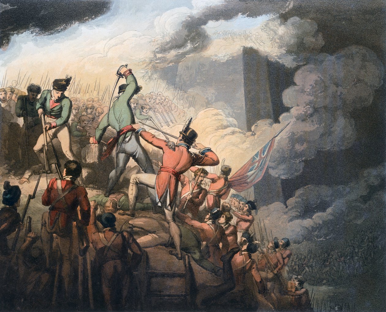 Slaget ved Badajoz, Spanien, 6. april 1812 1819 af Thales Fielding