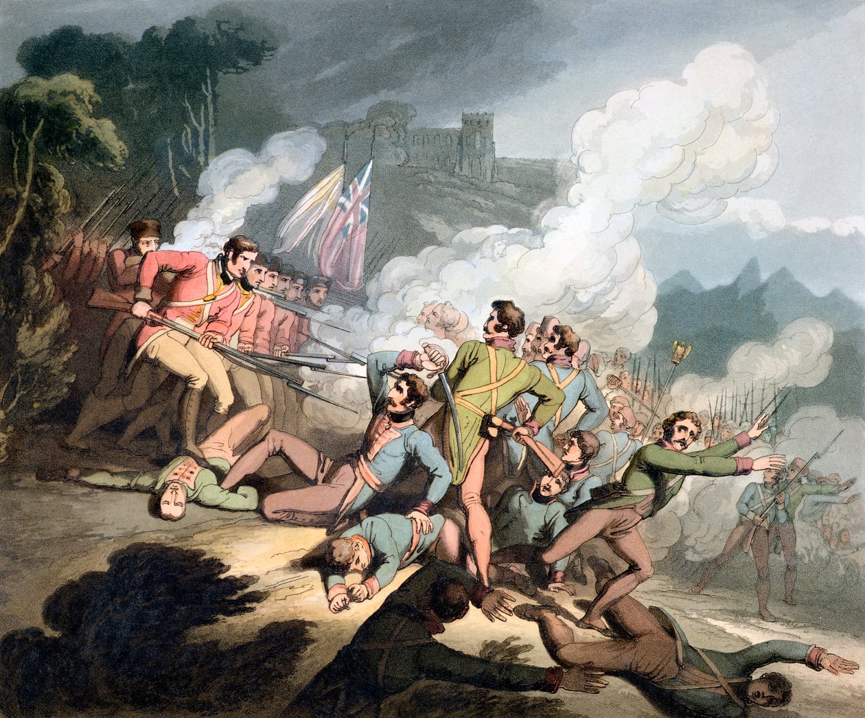 Slaget ved Busaco, Portugal, 27. september 1810 1819 af Thales Fielding