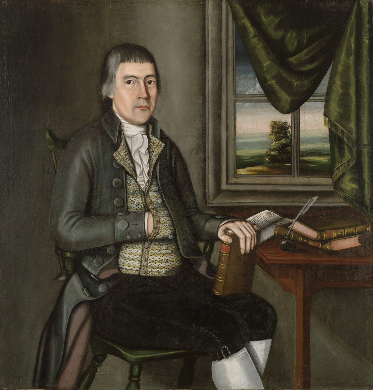Dr. Hezekiah Beardsley, ca. 1788-90 af The Beardsley Limner