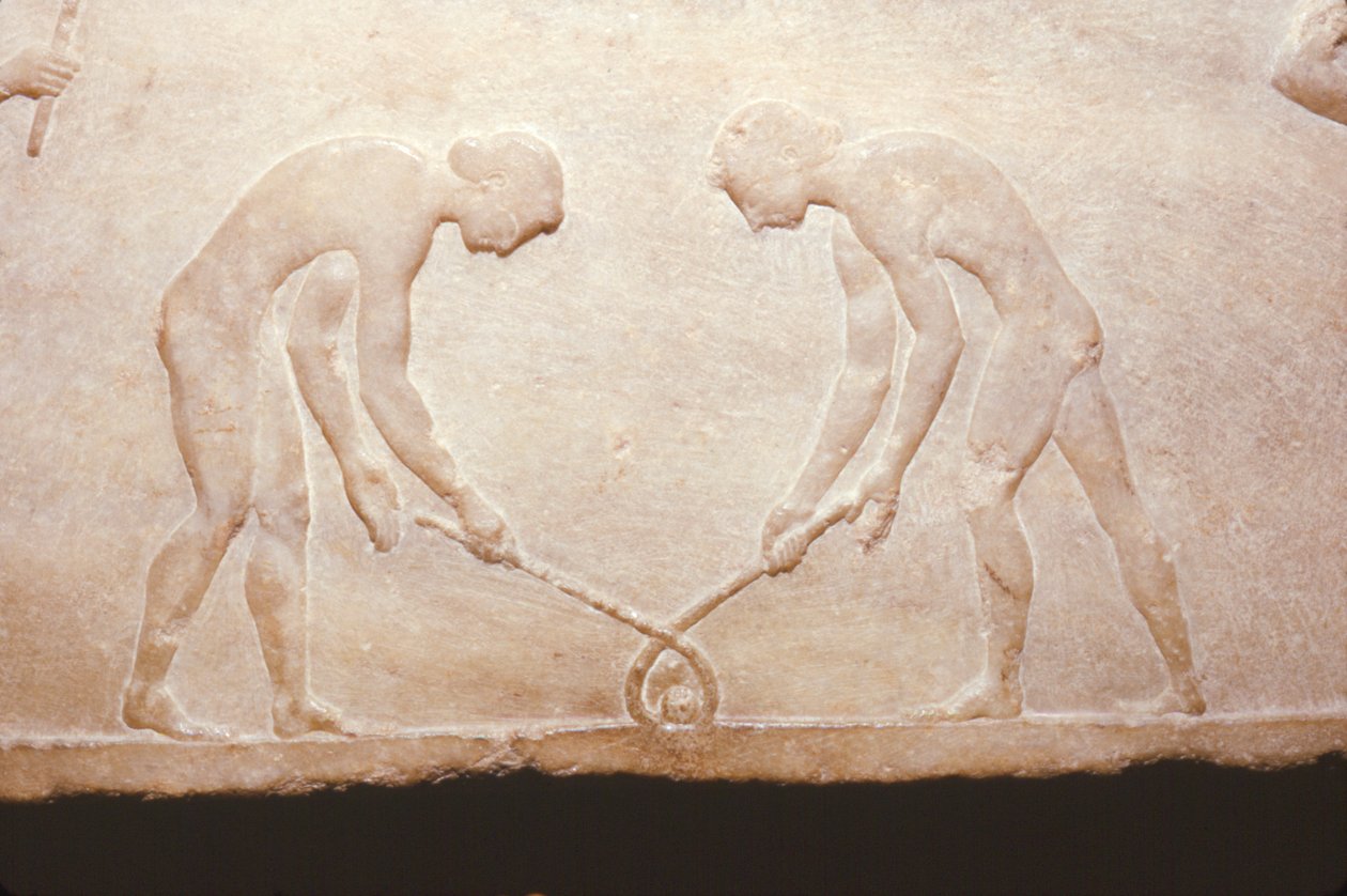 Græske spil fra et marmorlevn, c490 f.Kr af Themistocles