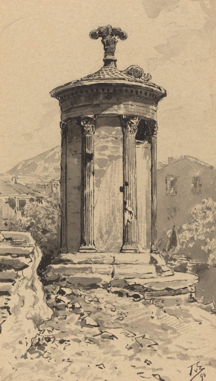 Lysicrates monument af Themistocles von Eckenbrecher