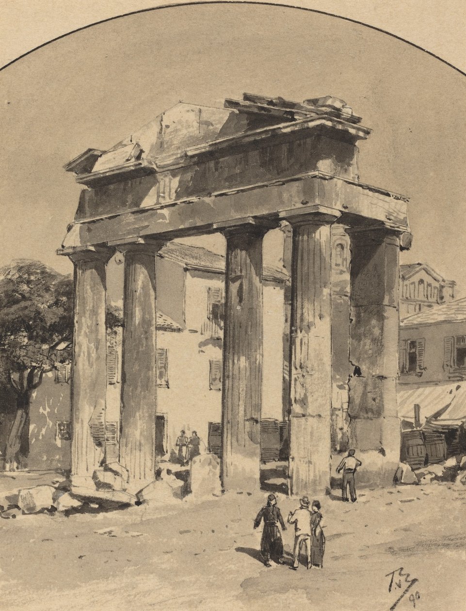 Den gamle markedsport af Themistocles von Eckenbrecher