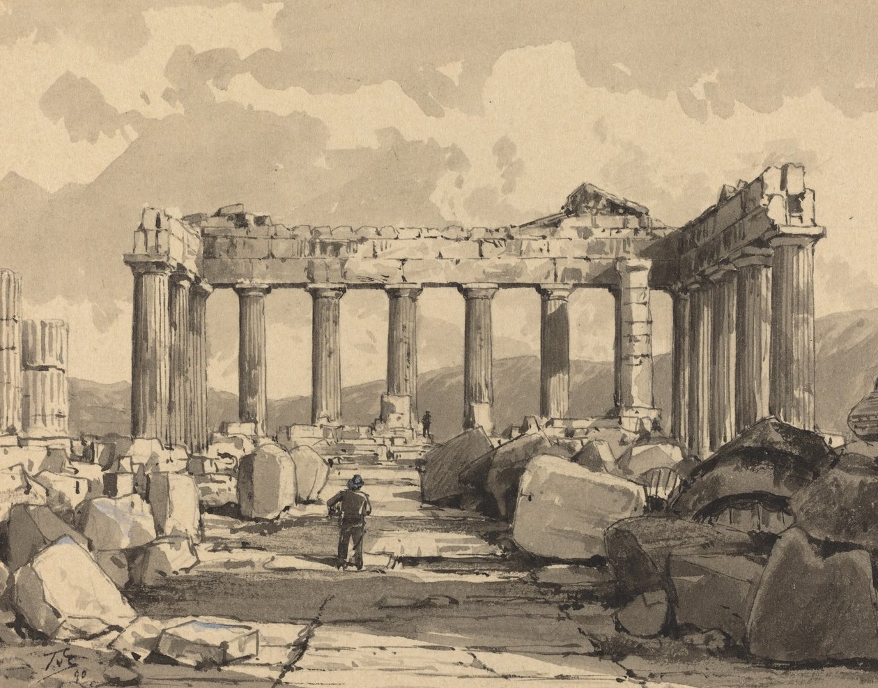 Parthenon, indenfor af Themistocles von Eckenbrecher