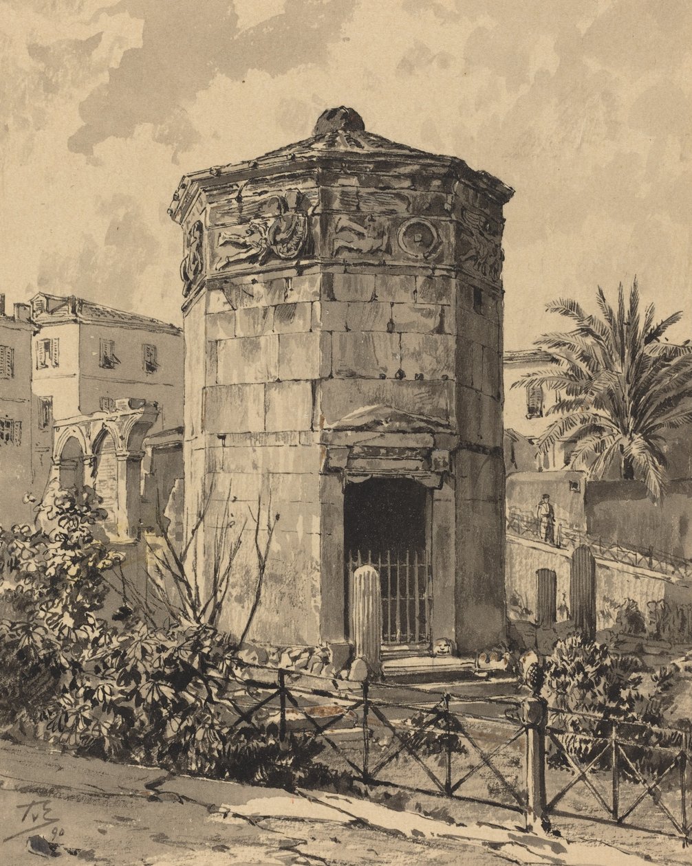 Vindenes tårn, 1890. af Themistocles von Eckenbrecher