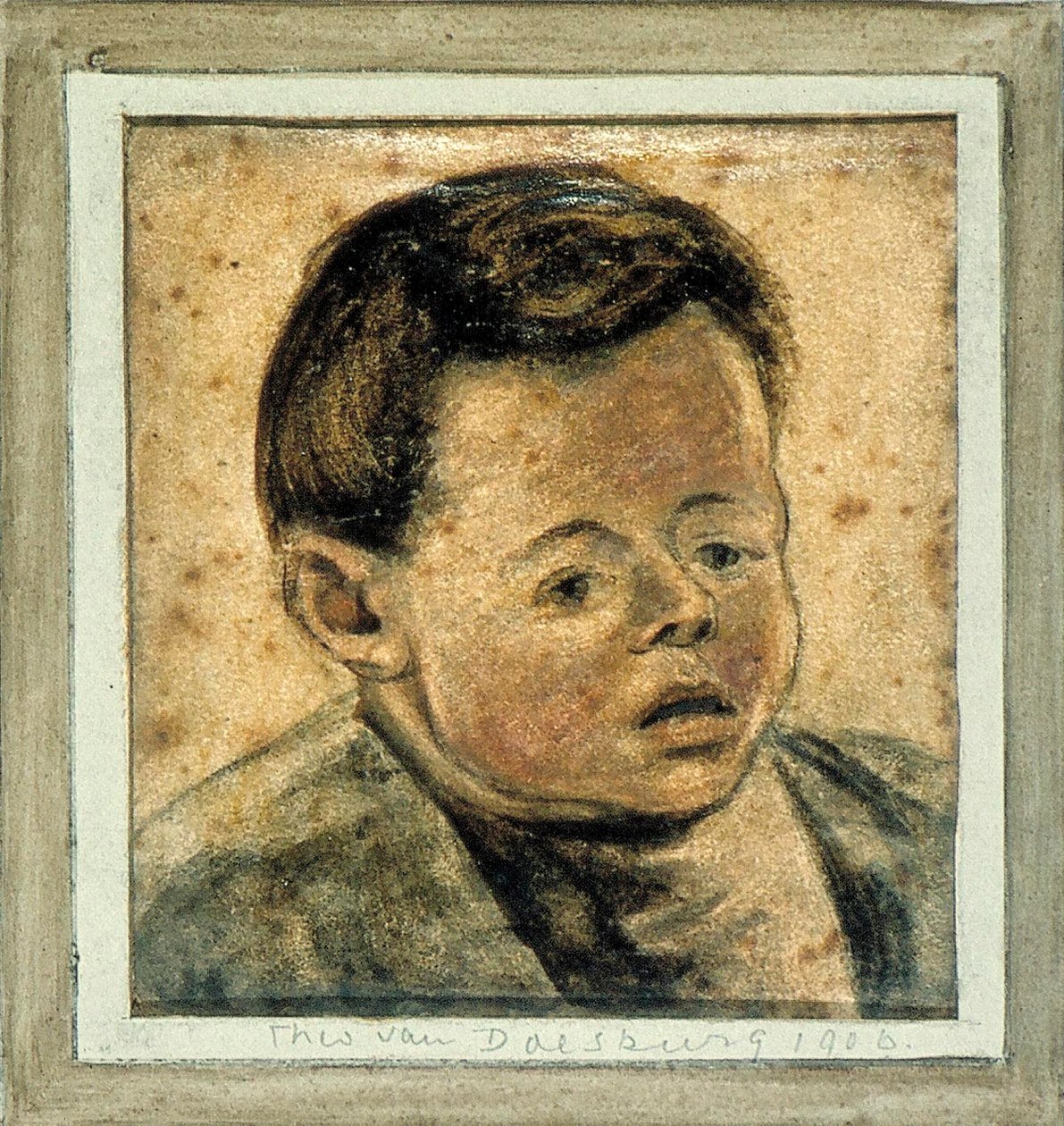 Hoved af en dreng af Theo van Doesburg